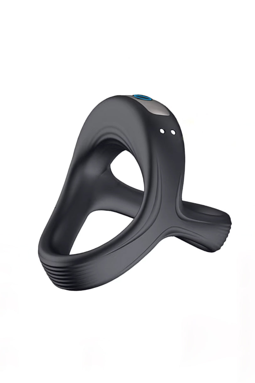 USB rechargeable vibrating cock ring waterproof design