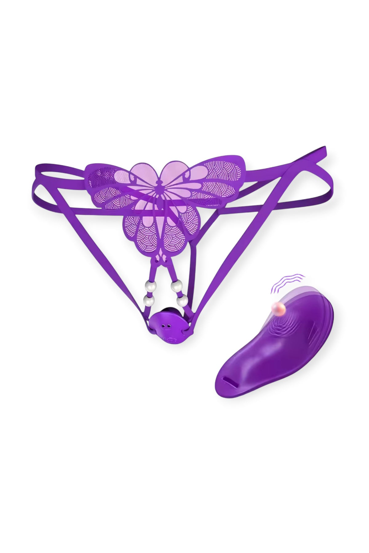 USB rechargeable vibrating panties thong wearable vibrator with 9 vibration modes