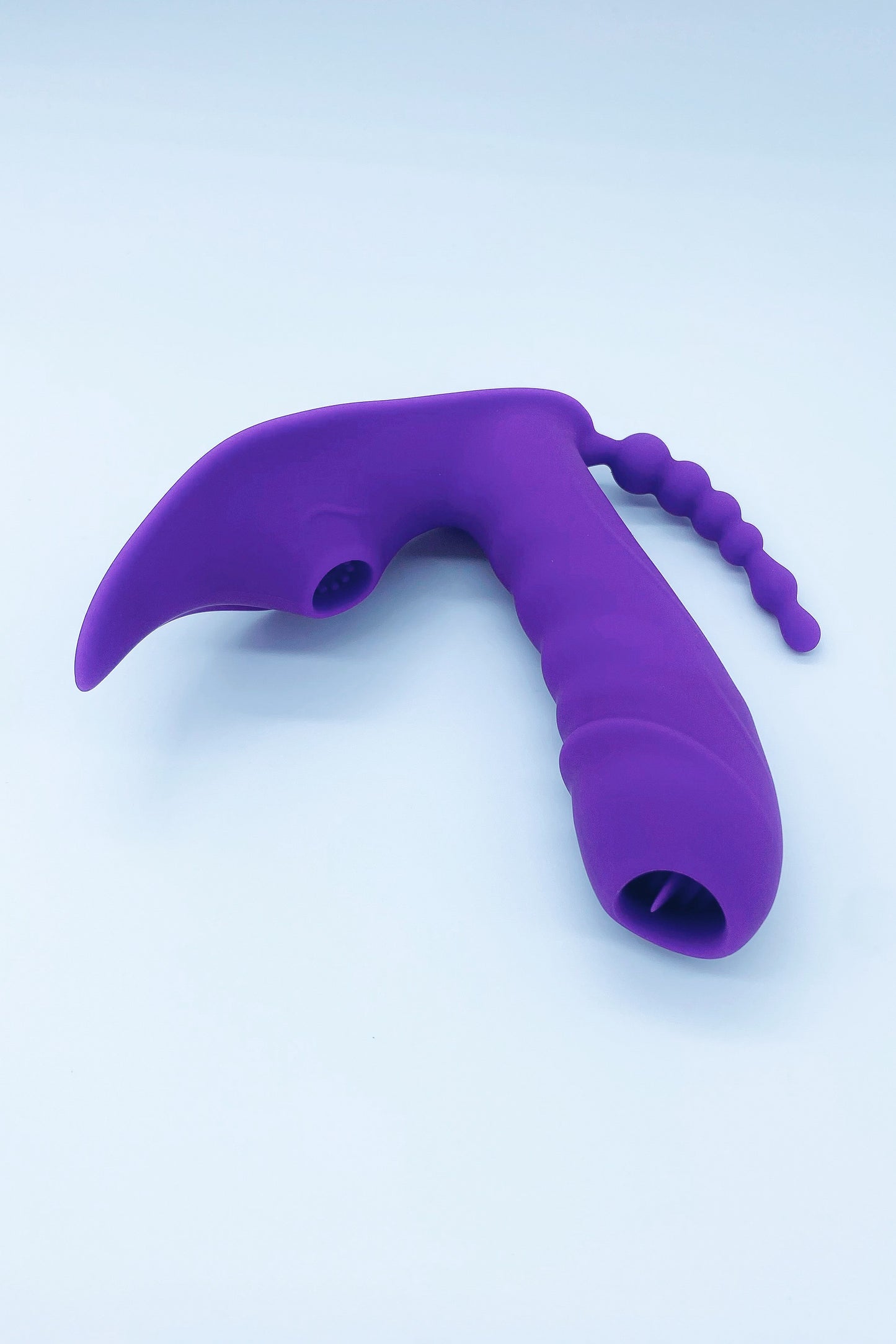 Vibrator with Suction, Licking & Anal Beads