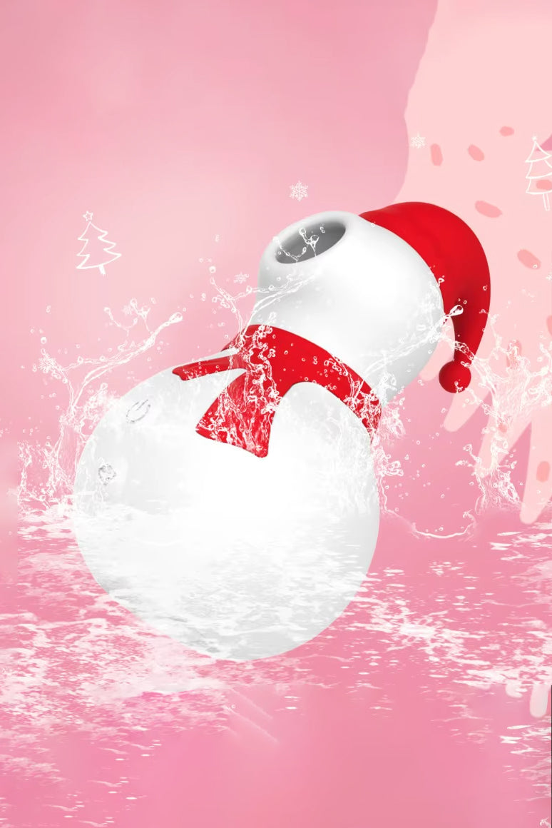 Waterproof Christmas snowman clitoral sucking vibrator clit sucker women's toy