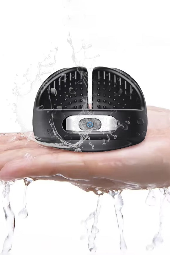 Waterproof Cock ring with testicle stimulation and vibration