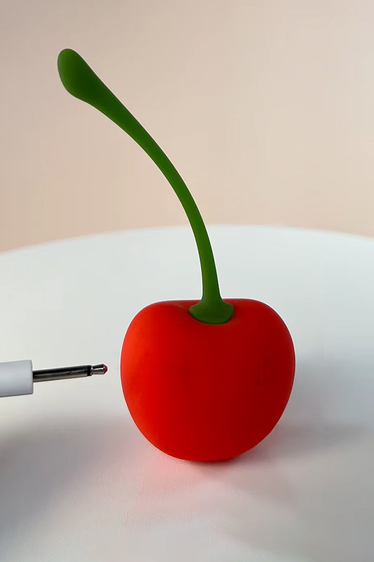 Waterproof rechargeable vibrator egg with cute cherry shape