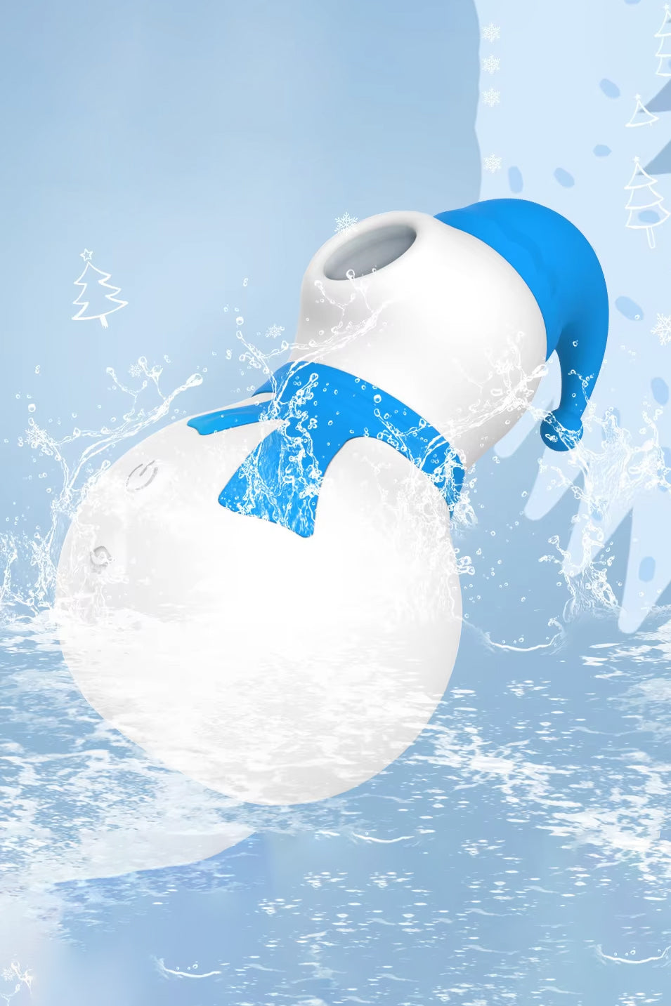 Waterproof snowman sucking vibrator for clitoral stimulation