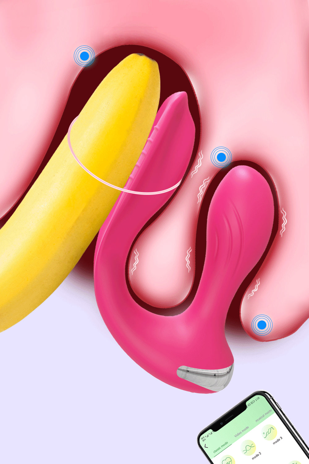 Waterproof wearable panty vibrator rechargeable