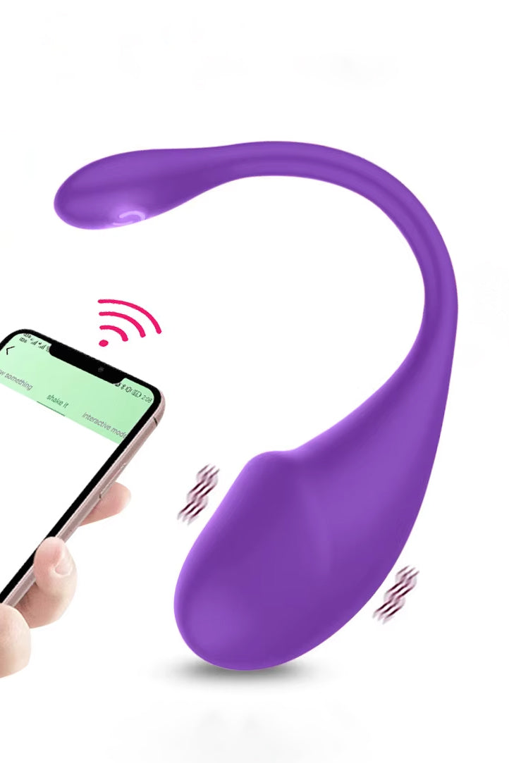 Wireless rechargeable love egg vibrator for couples and long-distance play