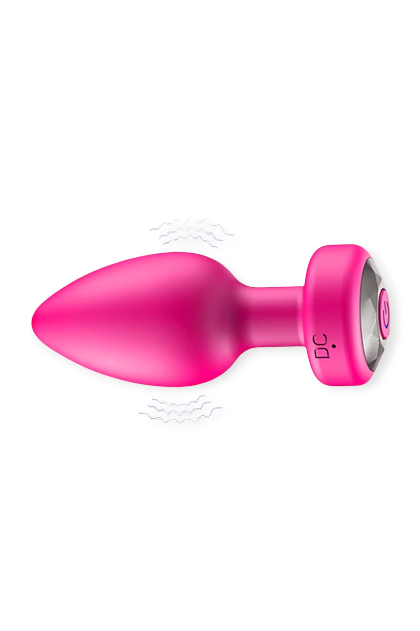 Wireless vibrating pink butt plug with rechargeable battery
