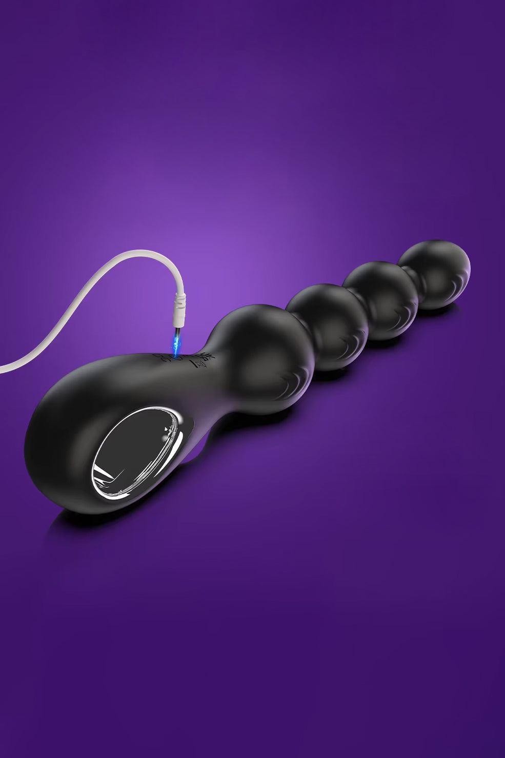 advanced rotating beads anal butt plug smooth insertable design