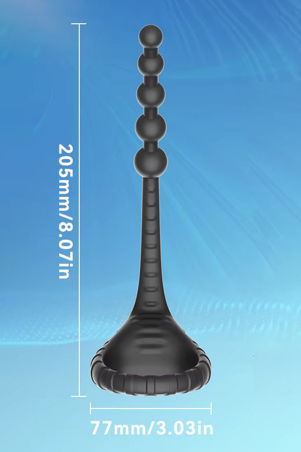 anal beads cock ring combo vibrating prostate stimulator adult toy UK