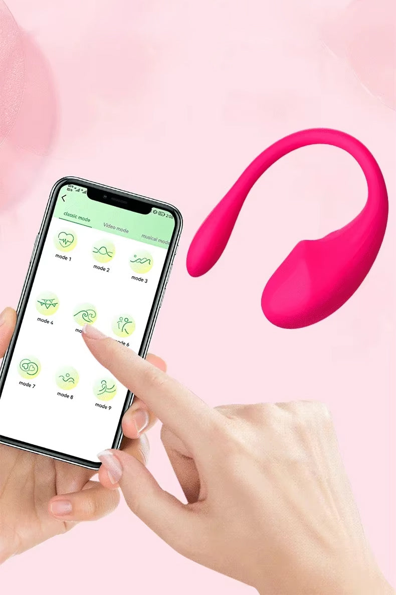 app controlled G-spot vibrator with pulse, rhythm and custom modes