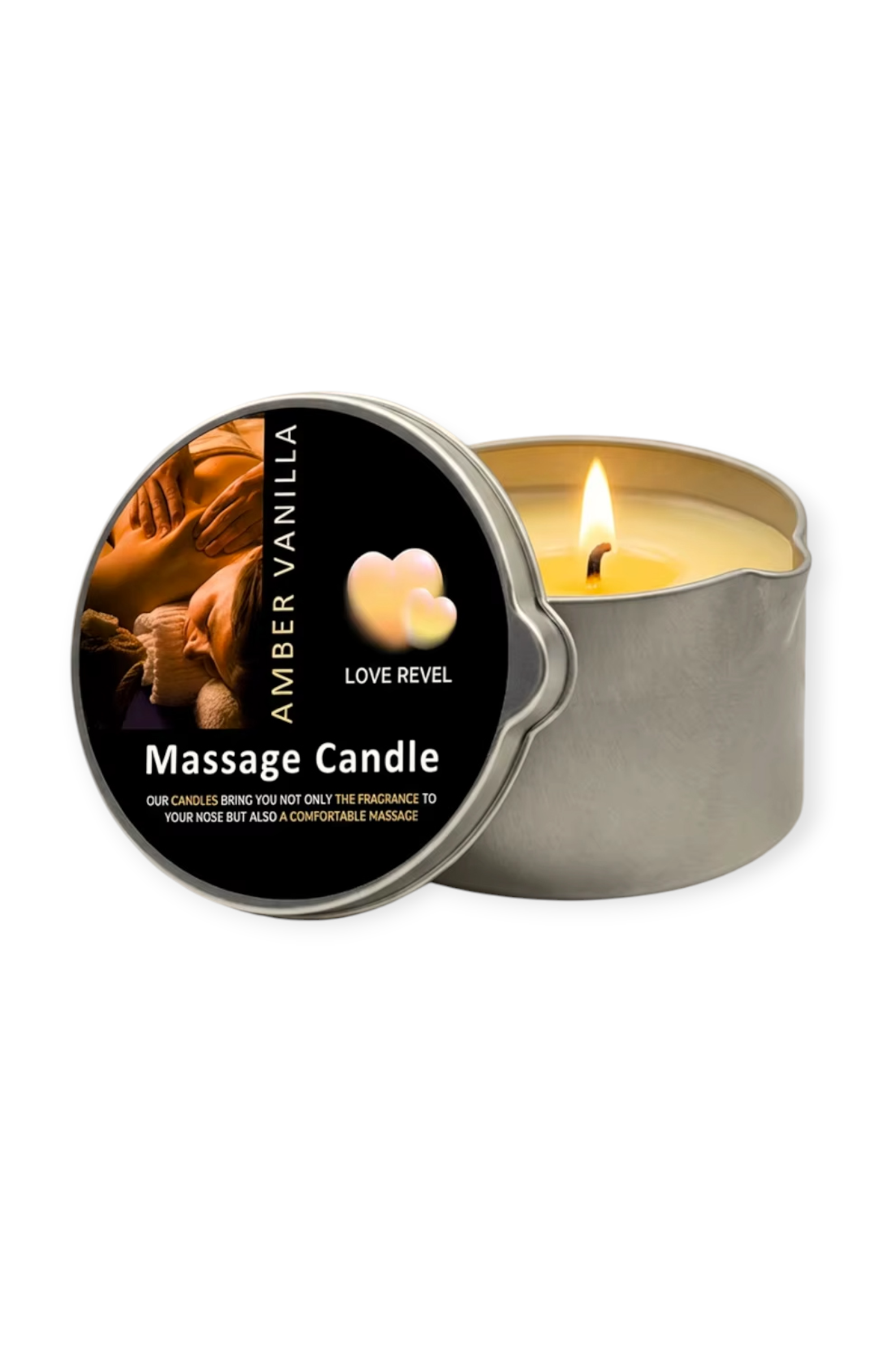 body massage oil candle warm wax