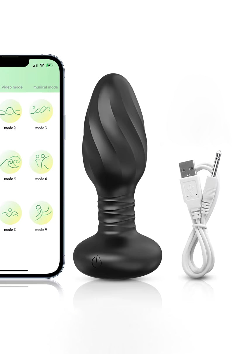 butt plug anal toy 360 rotation app controlled unisex adult