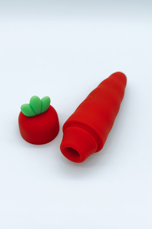 carrot shaped clitoral sucking vibrator