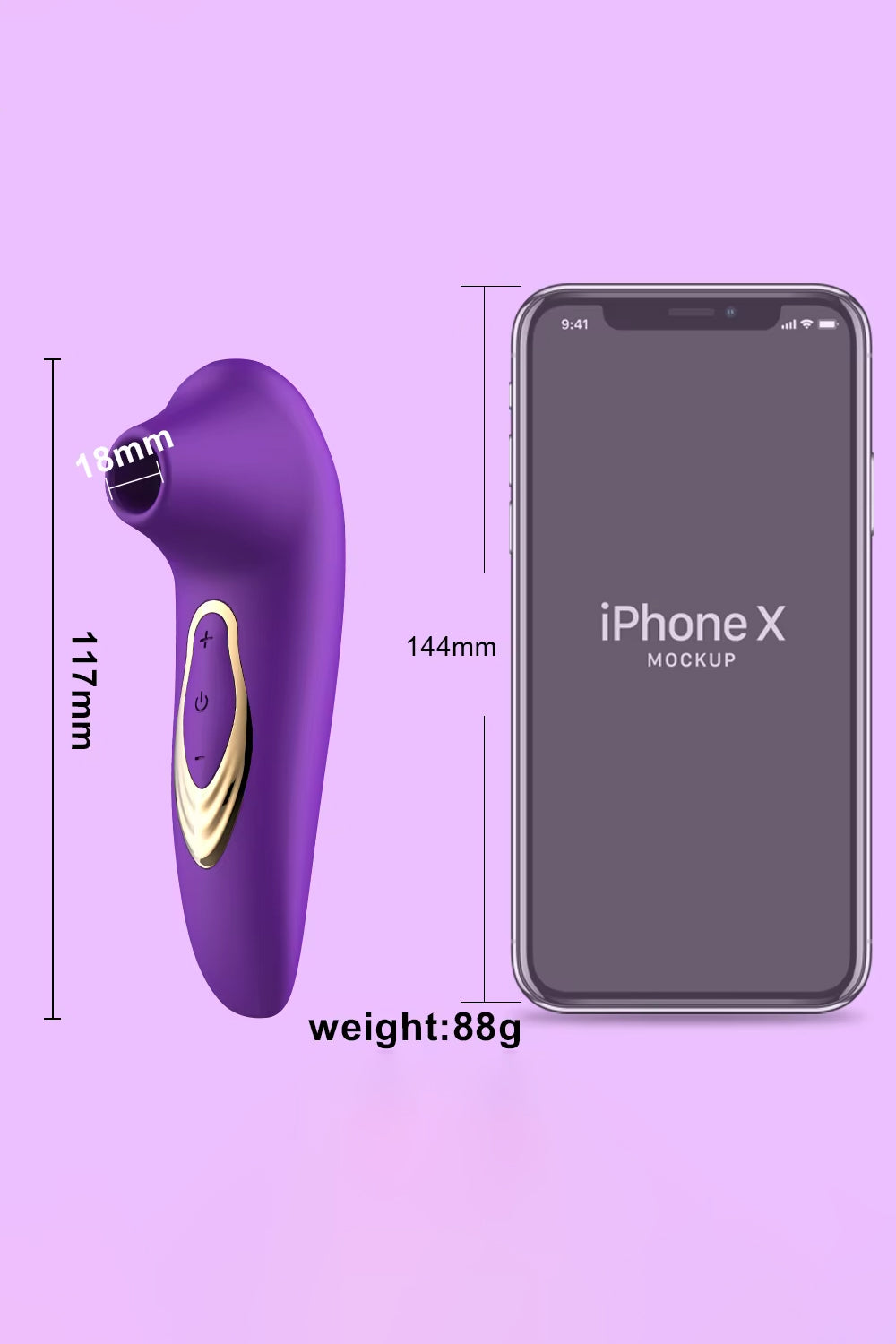 clitoral sucking vibrator 10 mode air pulse suction stimulator silicone toy UK