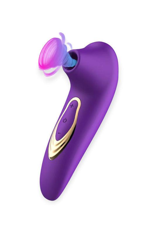 clitoral sucking vibrator air pulse stimulator purple silicone sex toy