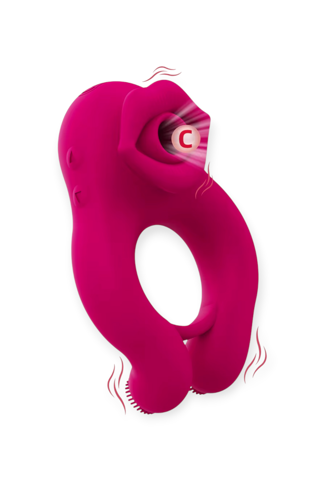 clitoral suction cock ring with lips design couples vibrator rechargeable