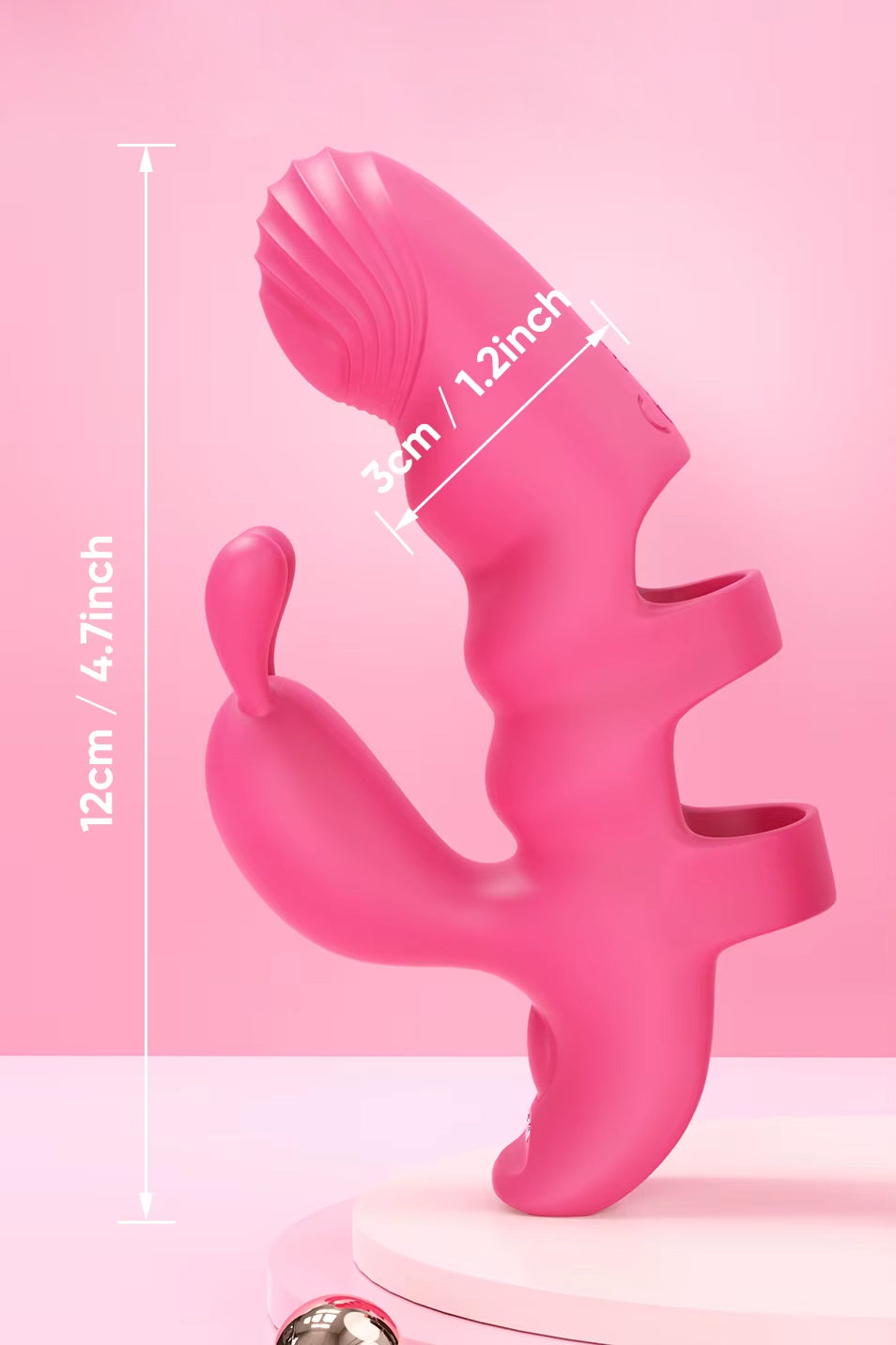 compact rabbit vibrator rechargeable silicone dual pleasure toy for women