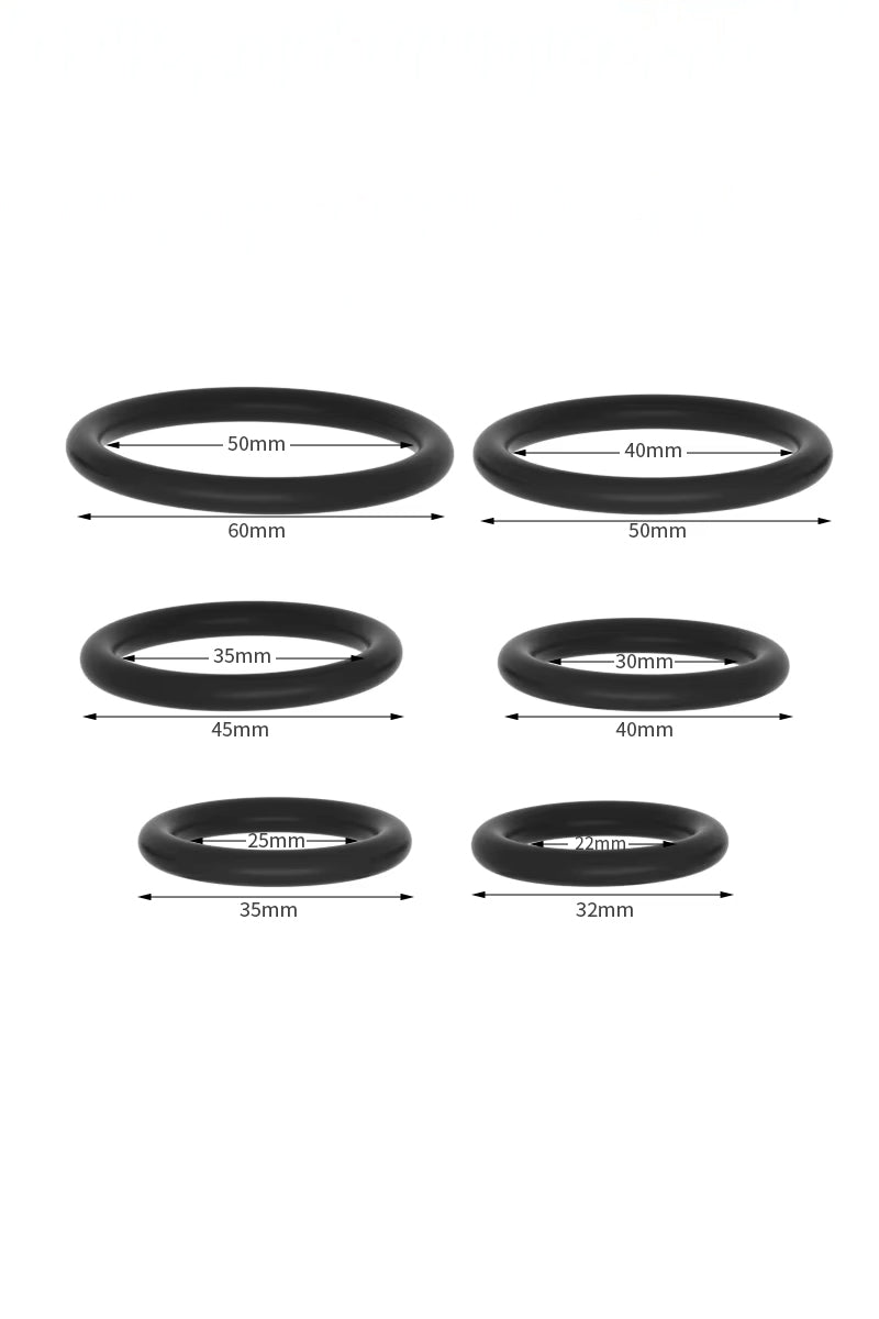 discreet black silicone cock rings adult wellness accessory UK