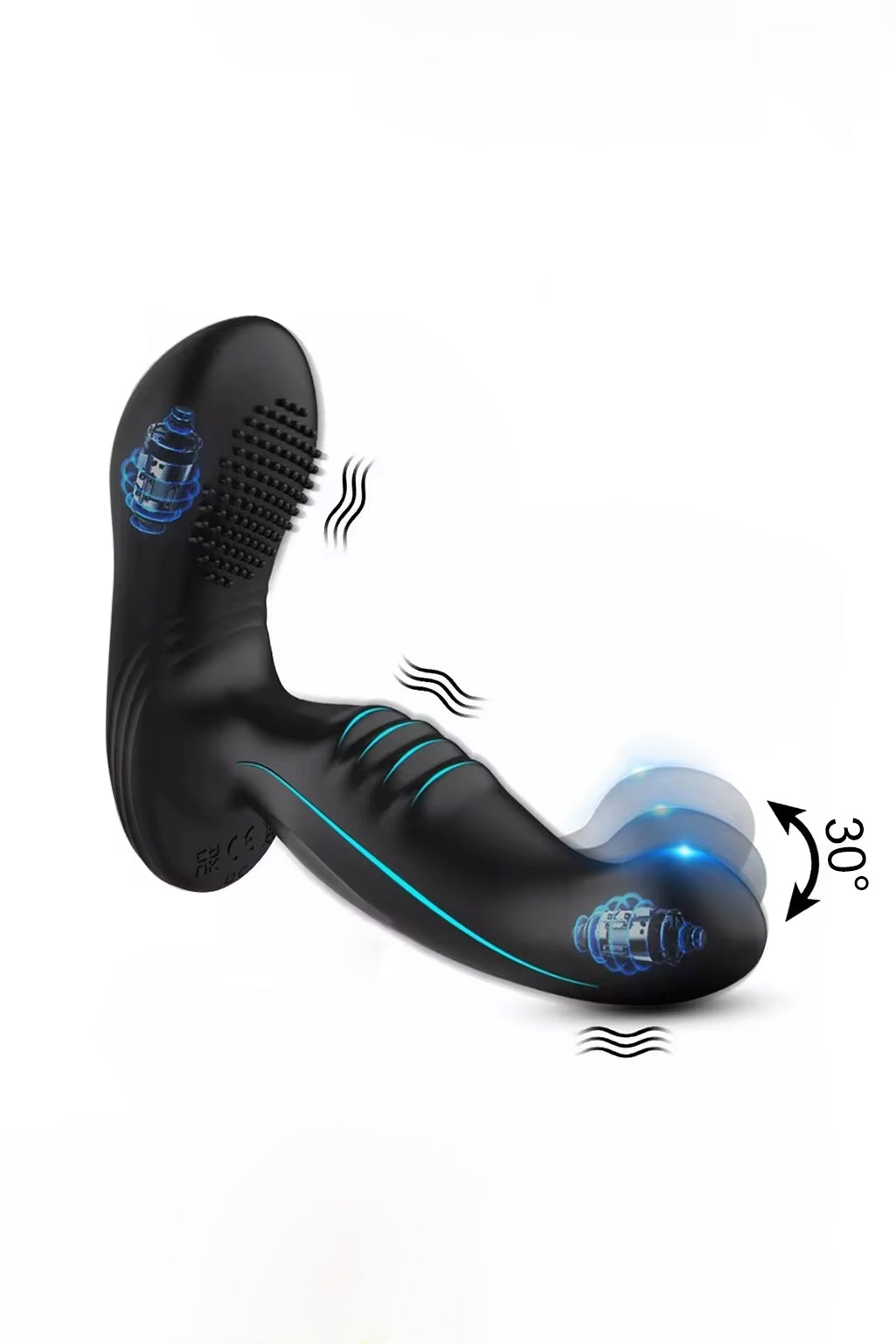 dual motor vibrating prostate massager silicone moving head prostate toy UK