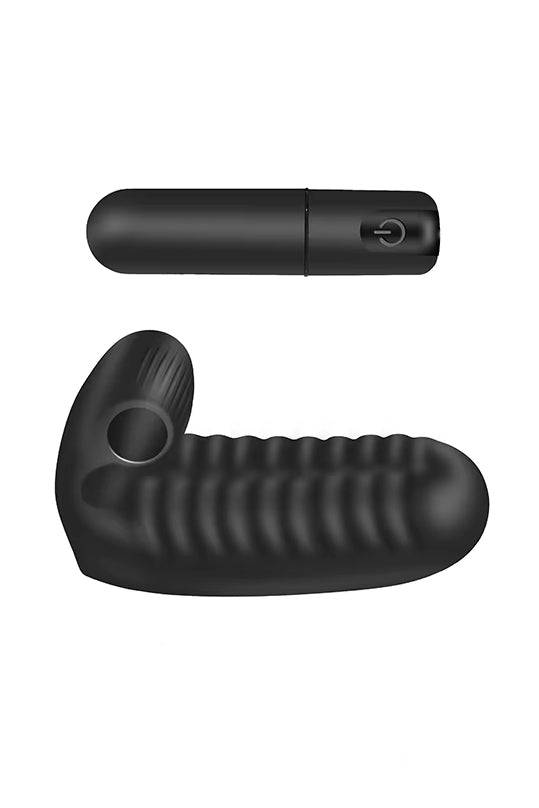 finger sleeve vibrator with removable mini bullet motor