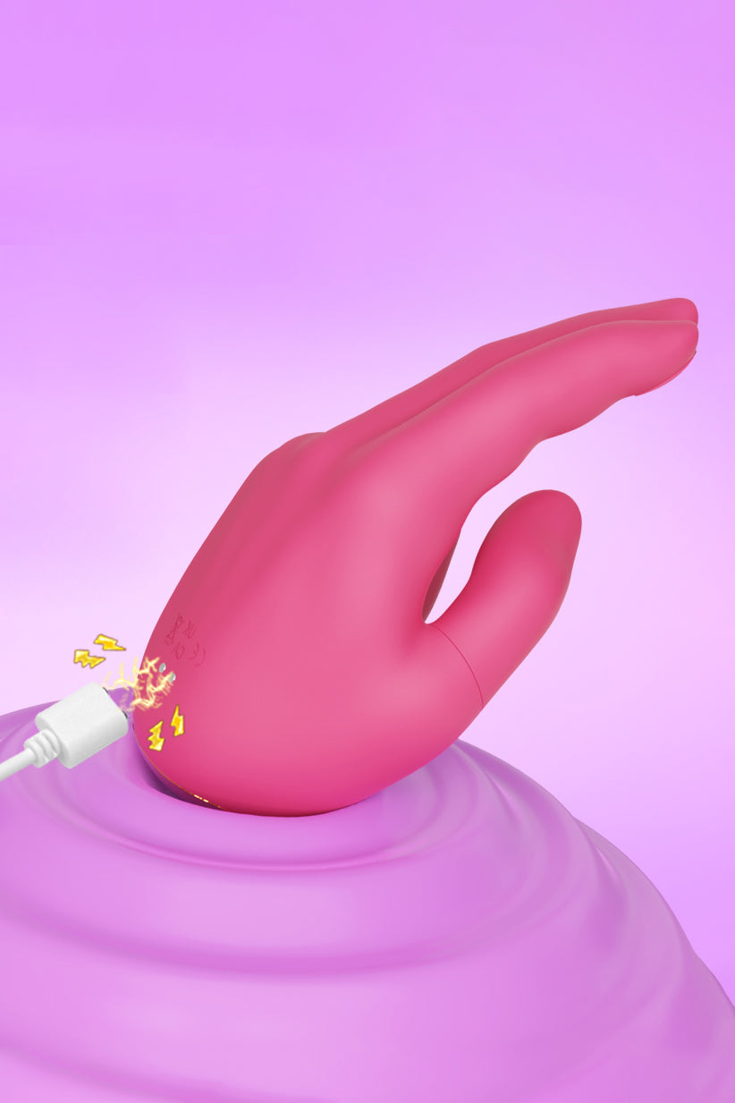 heated dual stimulation sex toy G spot clitoral vibrator
