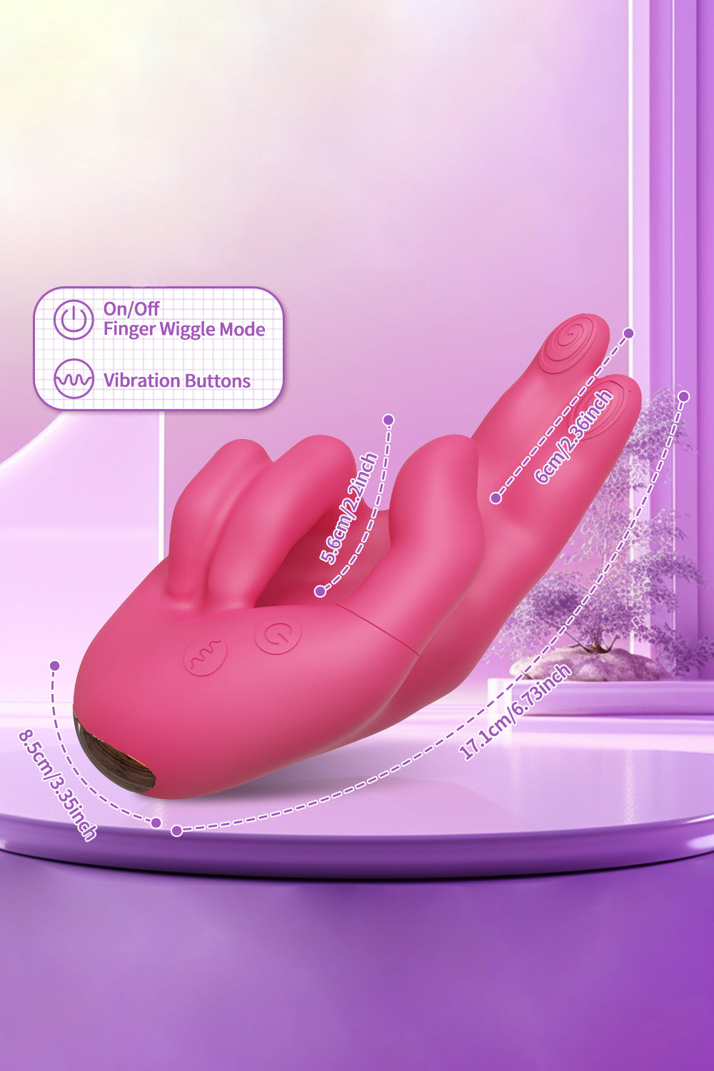 heated vibrator dual action G spot clitoral massager rechargeable