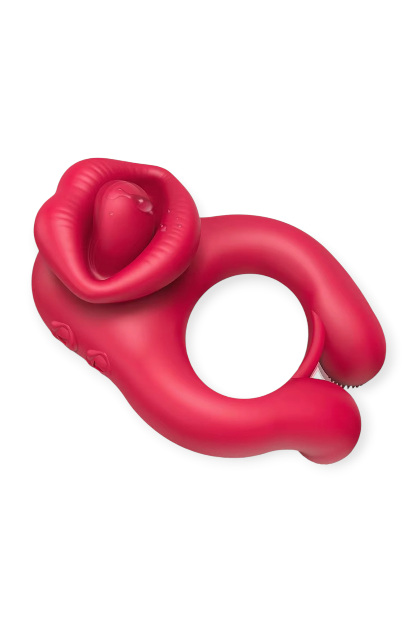 lip tongue clitoral stimulator cock ring dual stimulation couples toy uk