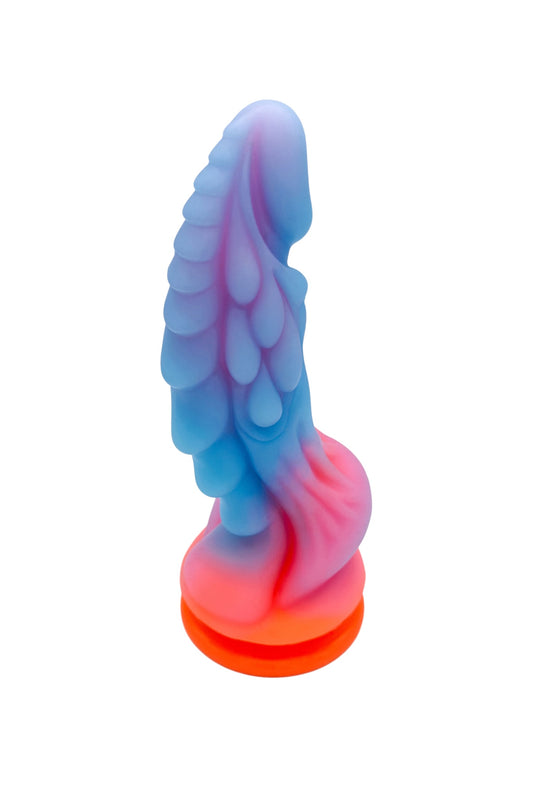 luminous monster dildo glow in the dark fantasy silicone dildo suction base