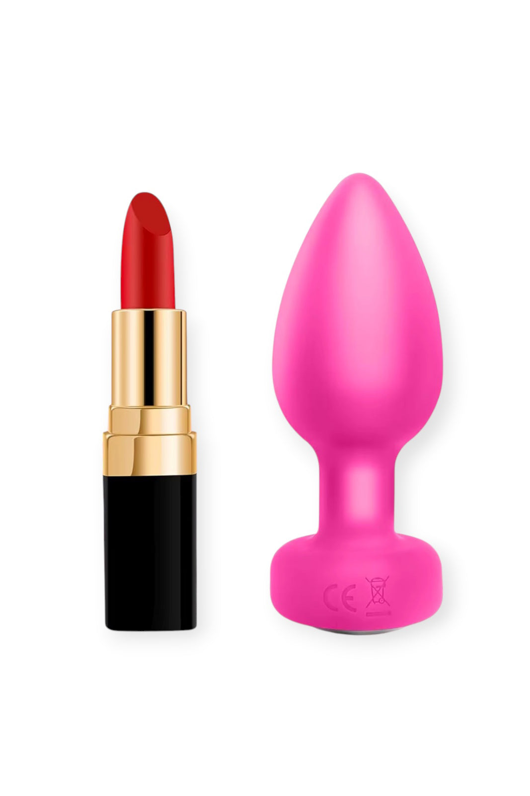 powerful vibrating pink butt plug for women 