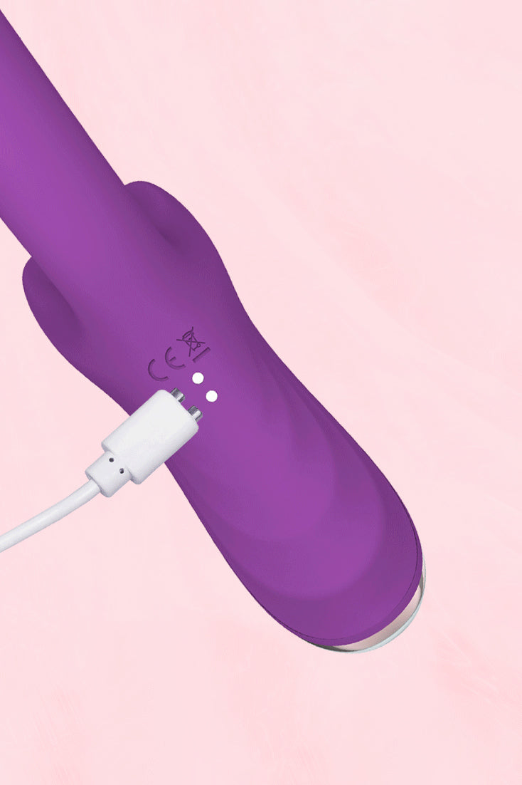 premium rabbit vibrator dual stimulation G spot massager clitoral suction feature