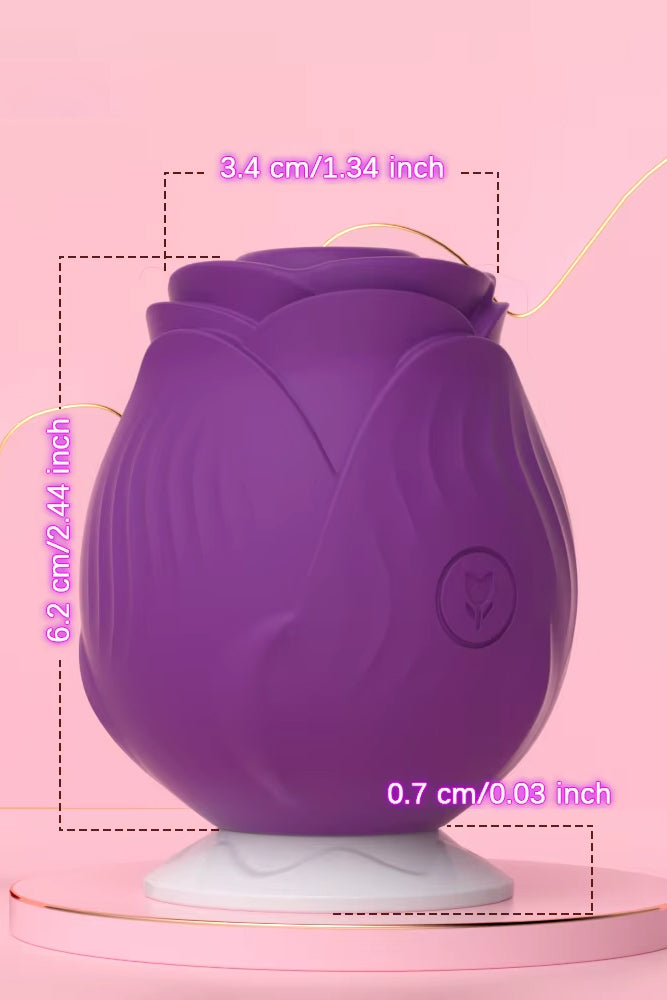 Clitoral Sucking Rose Toy Vibrator  Pink Grapes