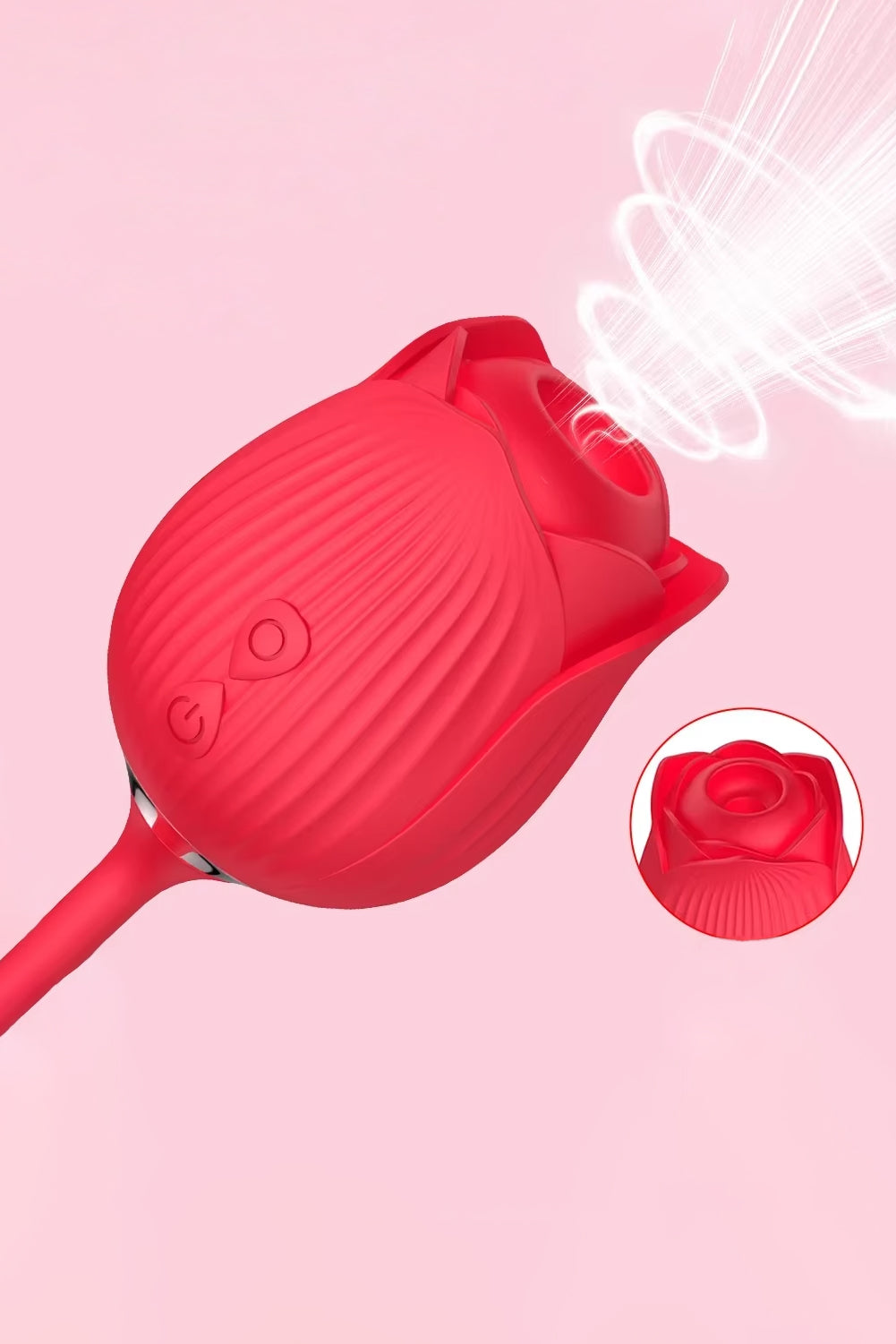 quiet clitoral suction toy with thrusting shaft