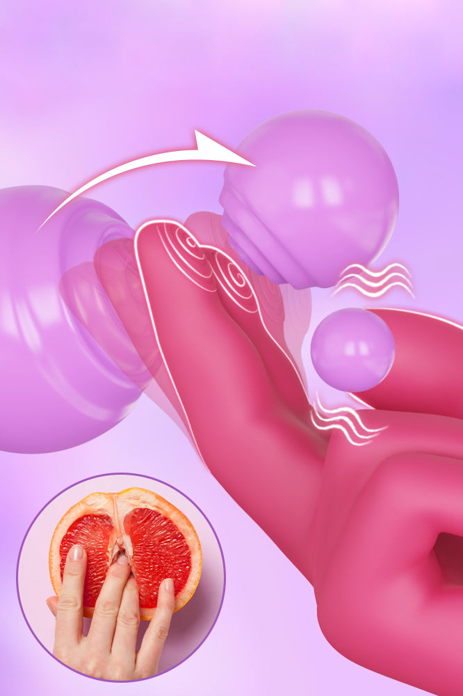 realistic finger motion vibrator G spot clitoral dual action