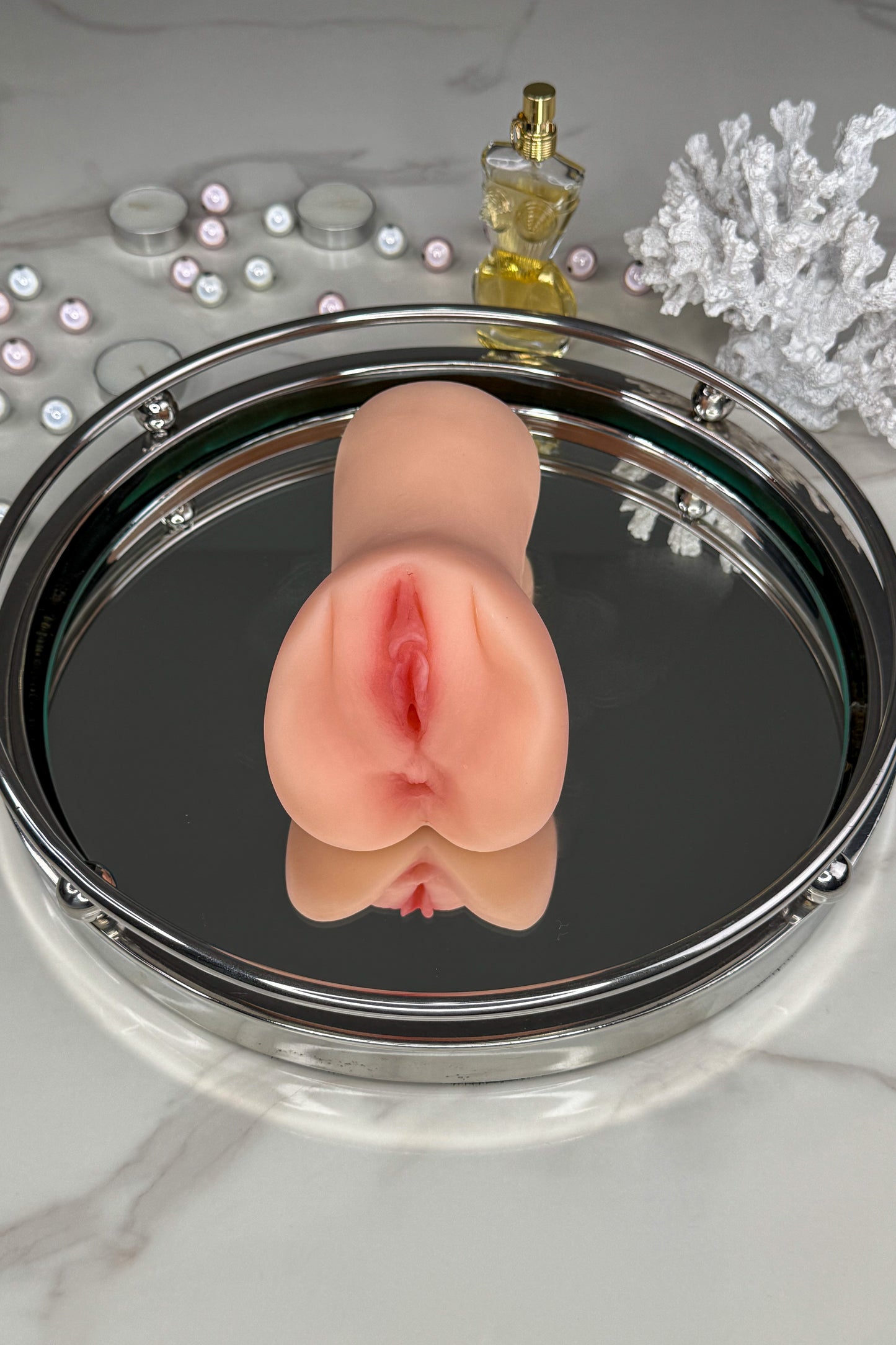 realistic silicone stroker premium male toy PinkGrapes