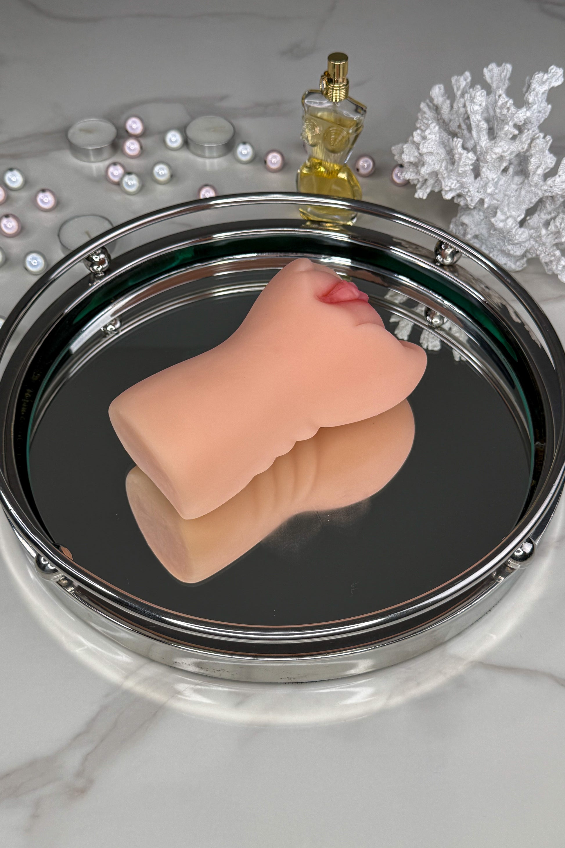 realistic vagina male masturbator textured interior silicone
