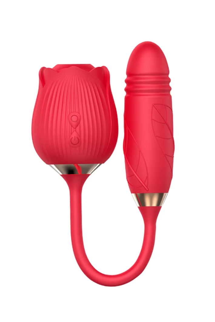 rose clitoral suction vibrator with g spot stimulator
