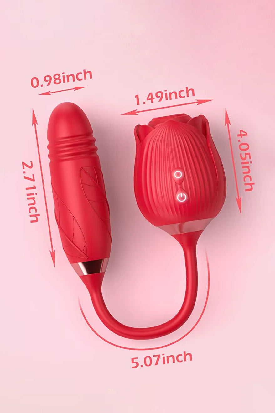 rose style pleasure toy for clitoral stimulation