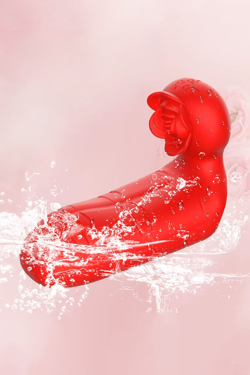 rose toy finger vibrator mini clitoral vibrator silicone couples toy