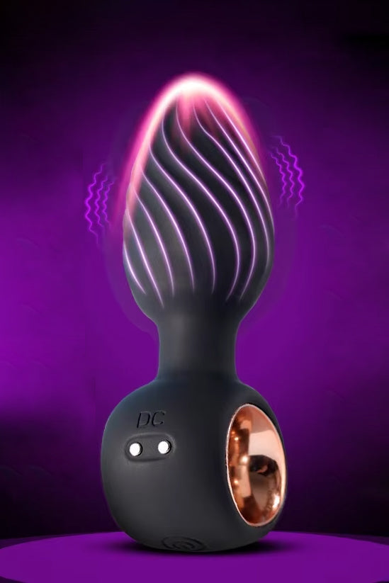 rotating butt plug with vibration