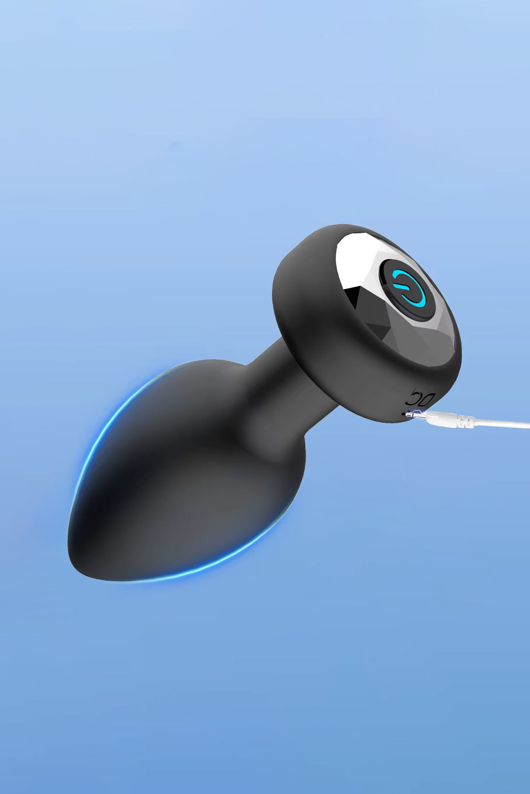 smooth silicone anal plug with tapered tip for easy insertion