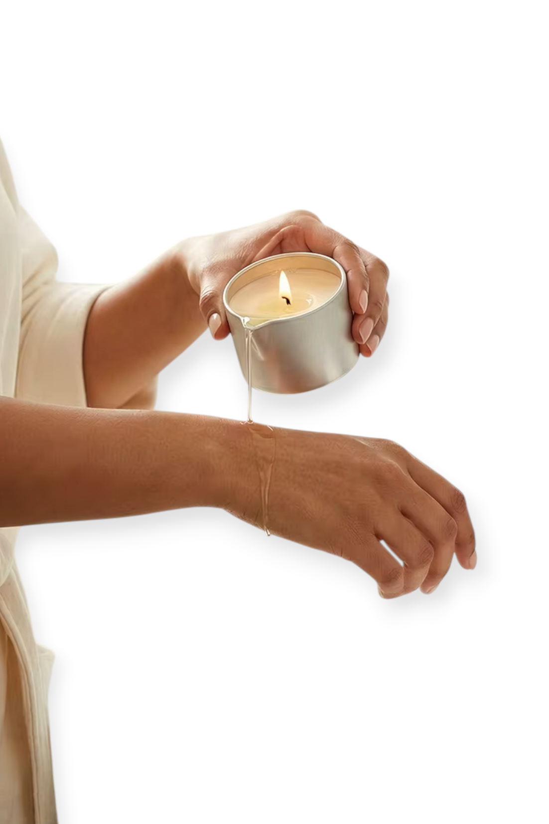 soy massage oil candle skin nourishing