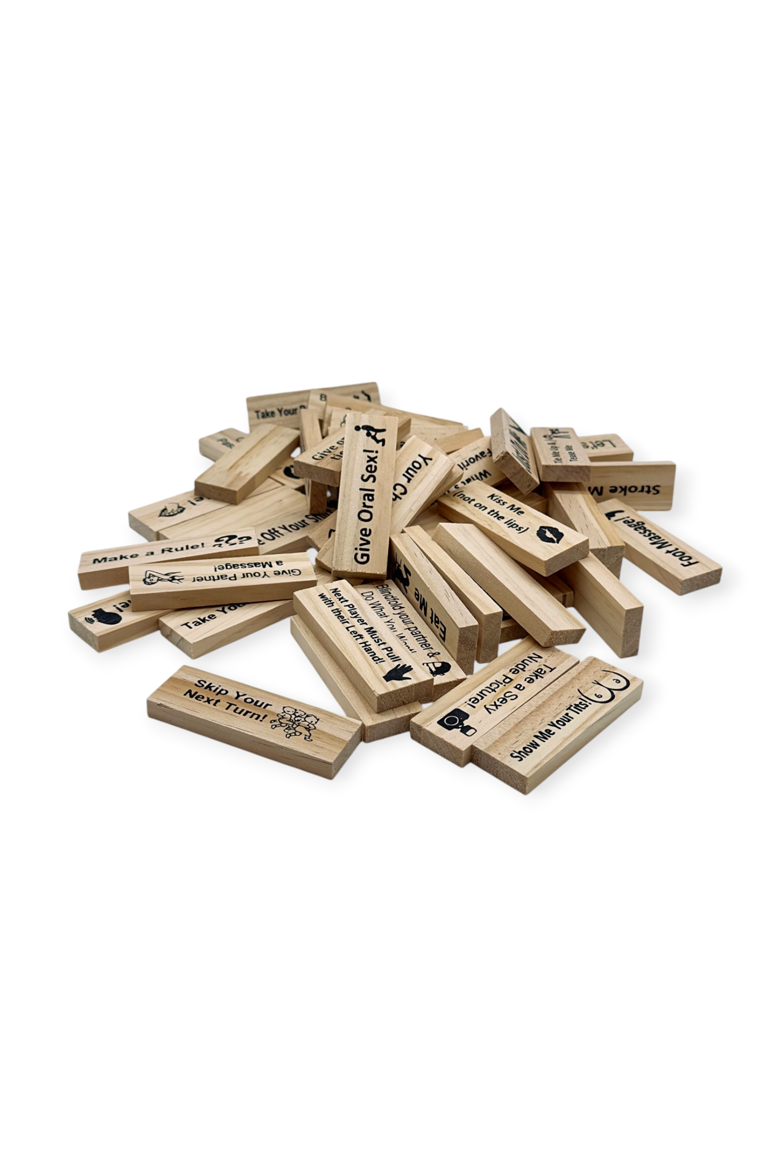 spicy date night jenga game adult party game for couples wooden blocks