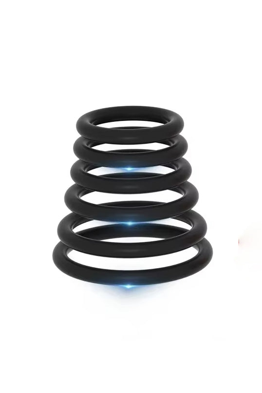 stretchy silicone cock ring trio multiple size options