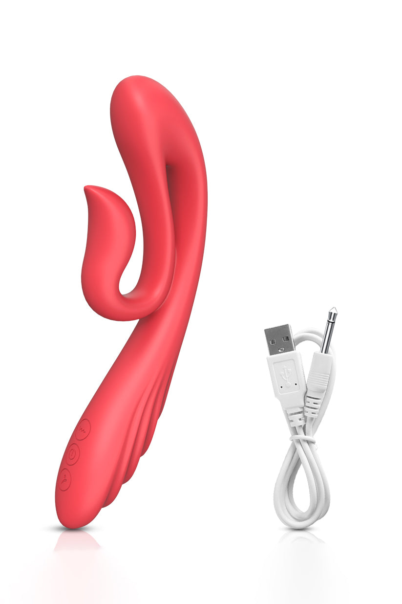 swan internal and external stimulation vibrator