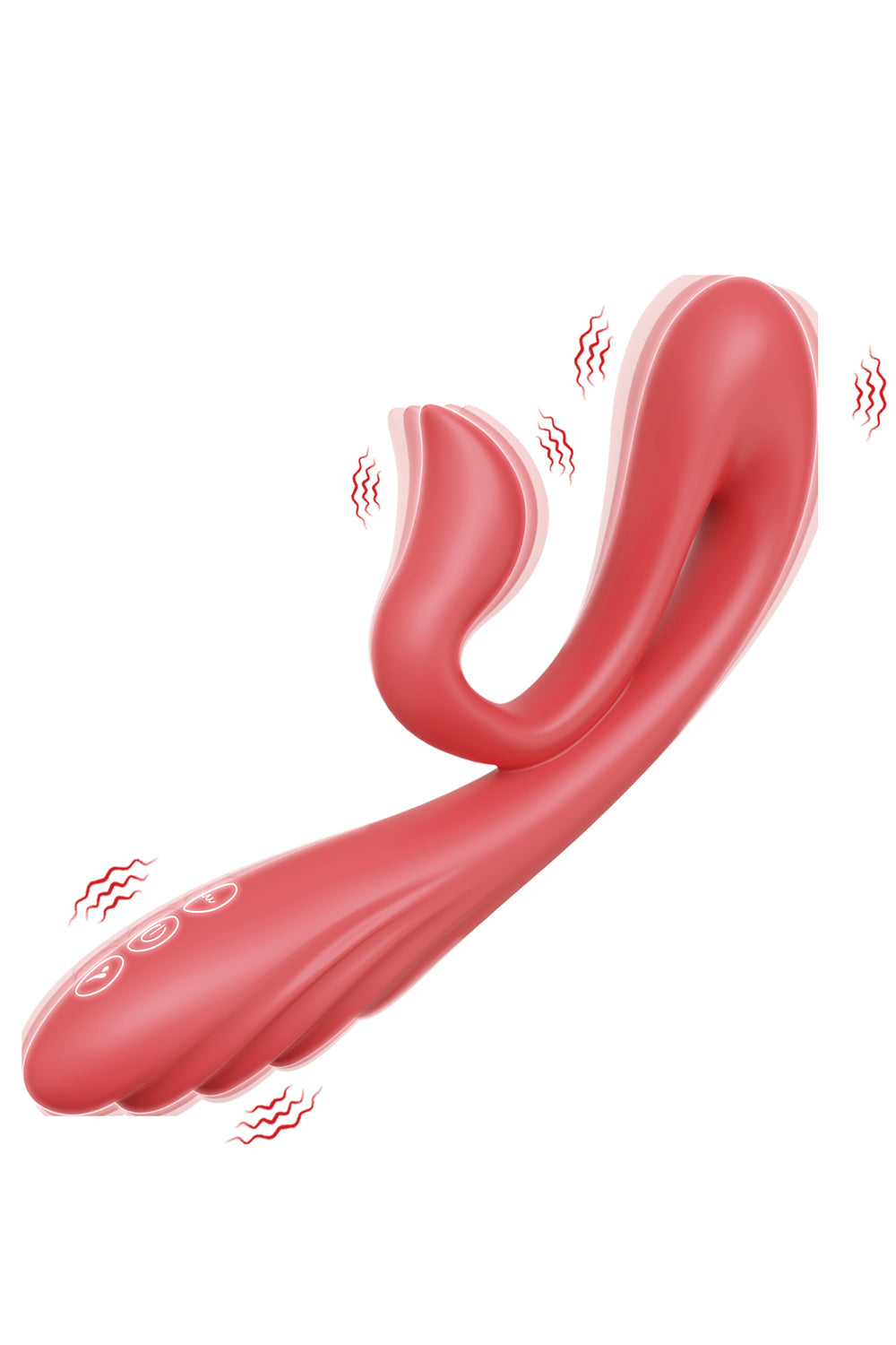 swan shape triple stimulation vibrator