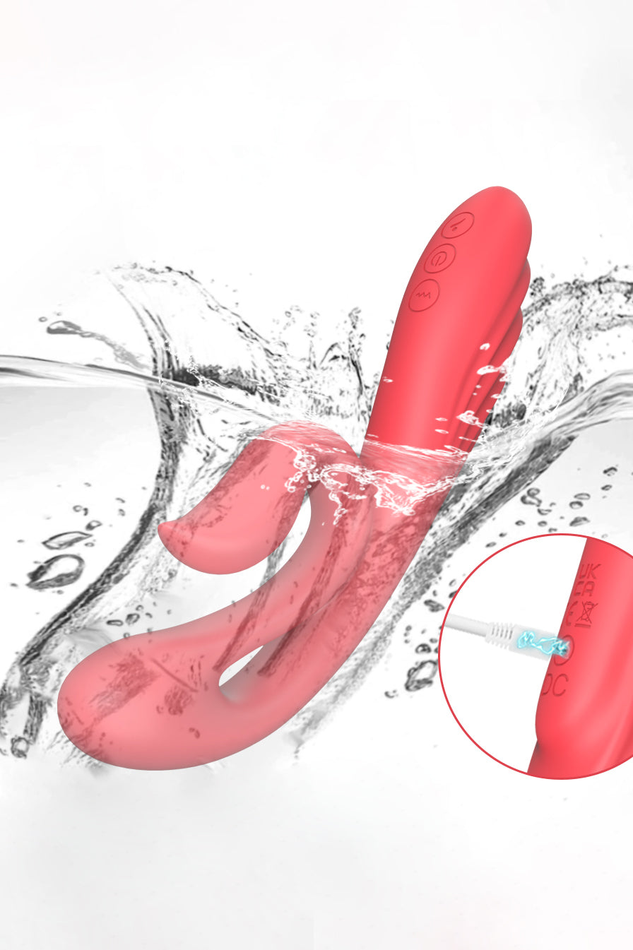 swan shape vibrator for clitoral and g spot stimulation