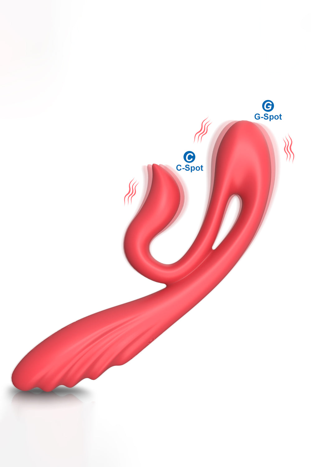 swan vibrator with clitoral g-spot and a-spot stimulation