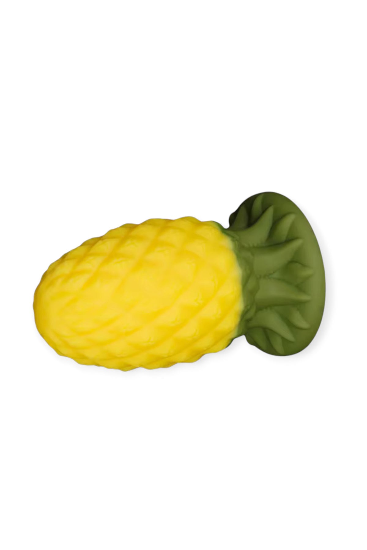 textured pineapple silicone anal plug with realistic pineapple design and waterproof body-safe silicone