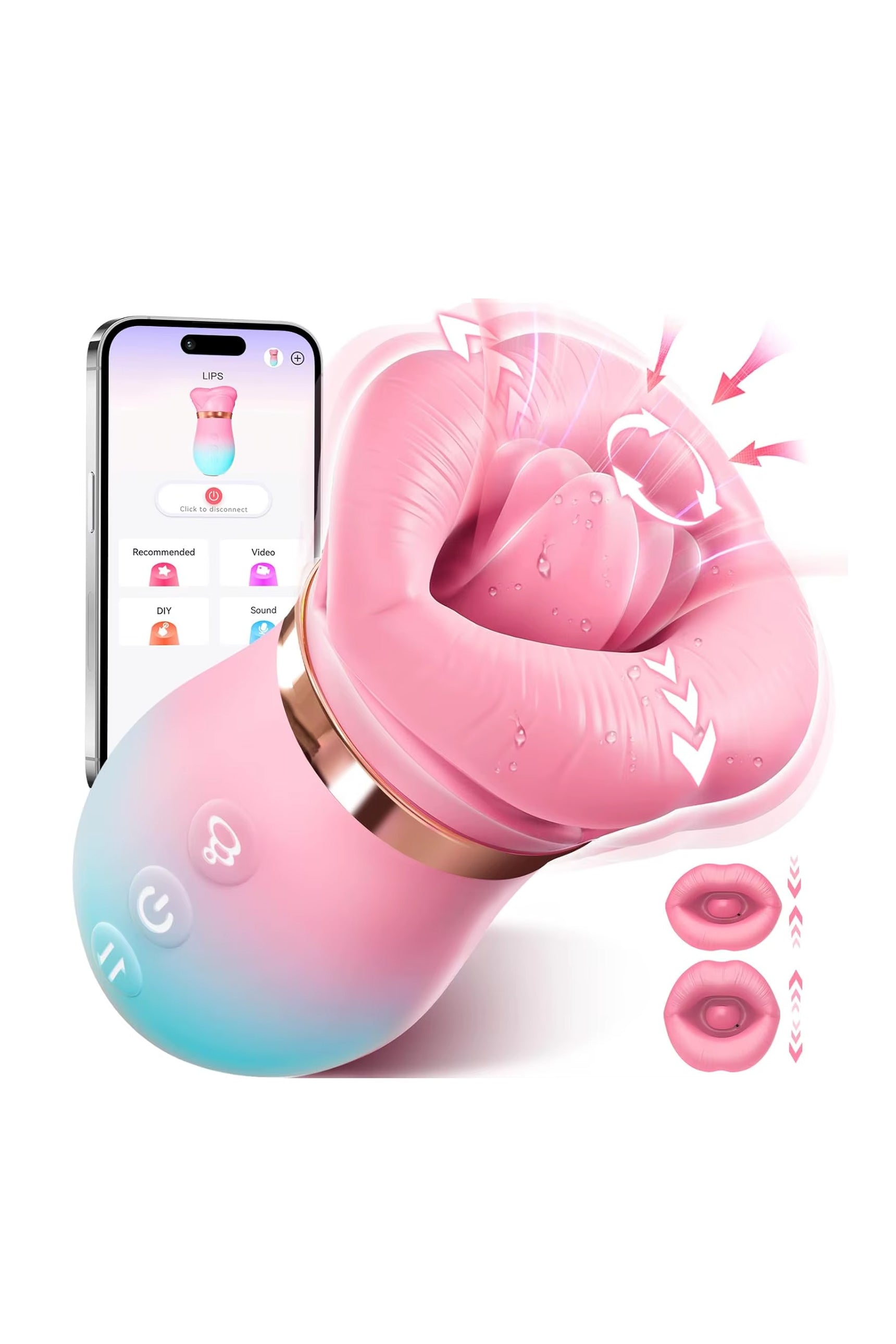 tongue licking clitoral suction vibrator