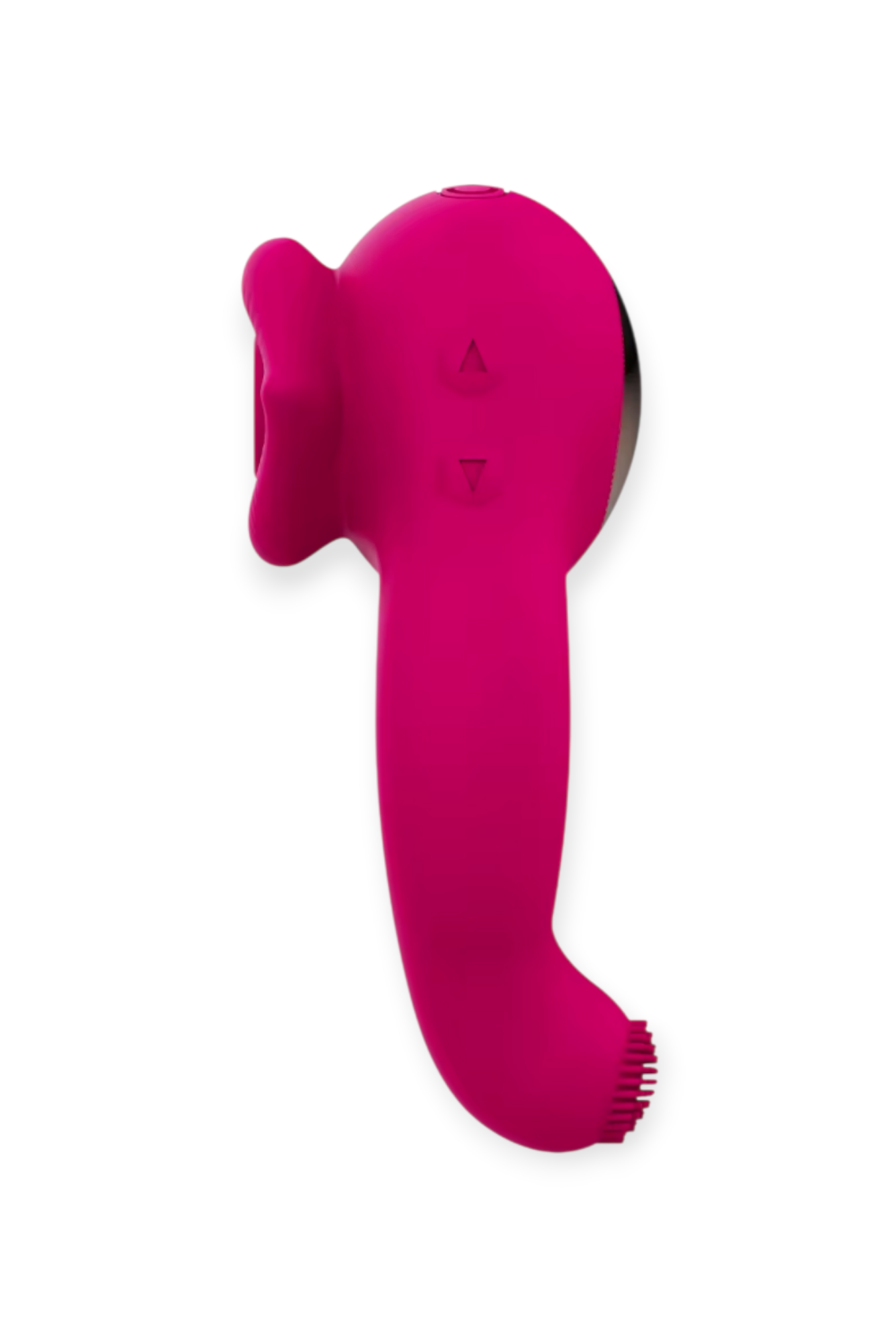 waterproof couples cock ring with suction stimulator and dual stimulation design