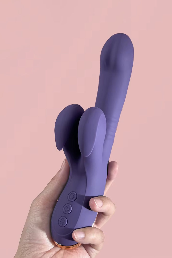 waterproof rechargeable thrusting rabbit vibrator